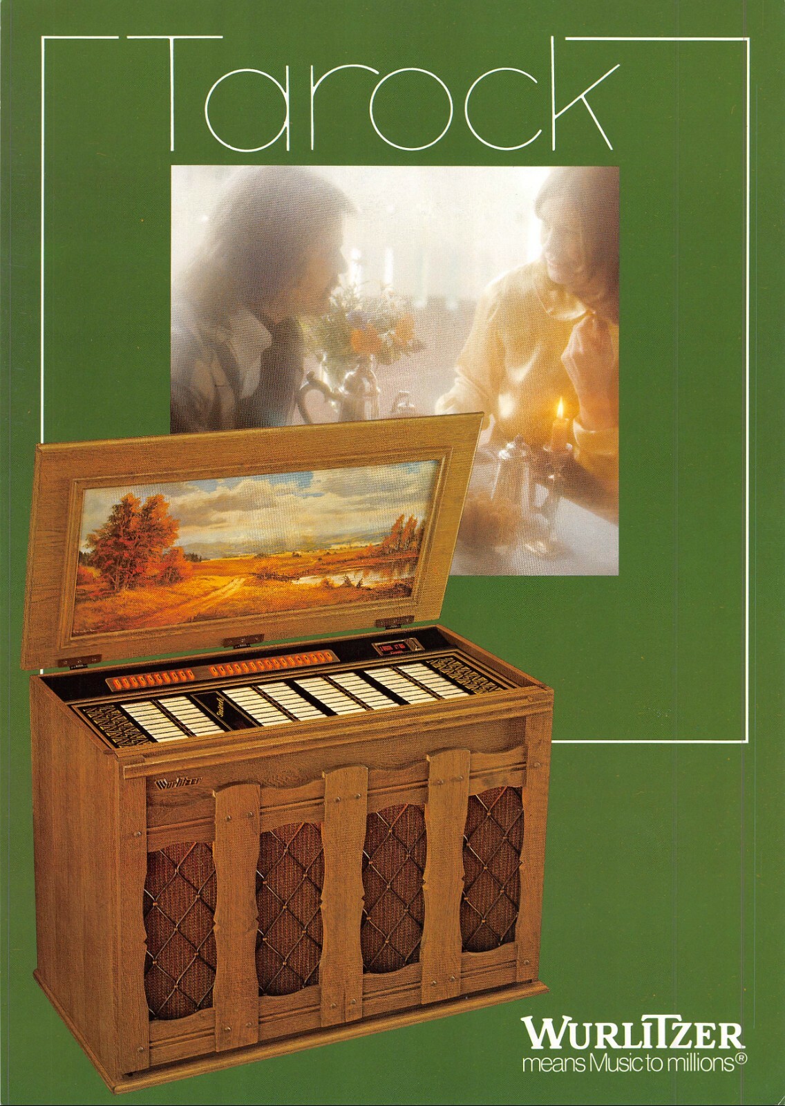 Wurlitzer Tarock Jukebox Advertisement Sales Flyer 1970s D 021219AME