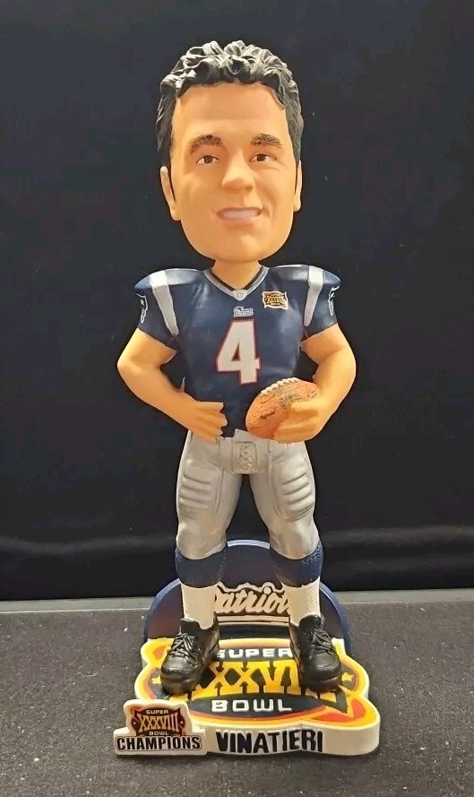 Adam Vinatieri Superbowl XXXVIII FOCO Bobblehead Legends Of The Field LE /20000