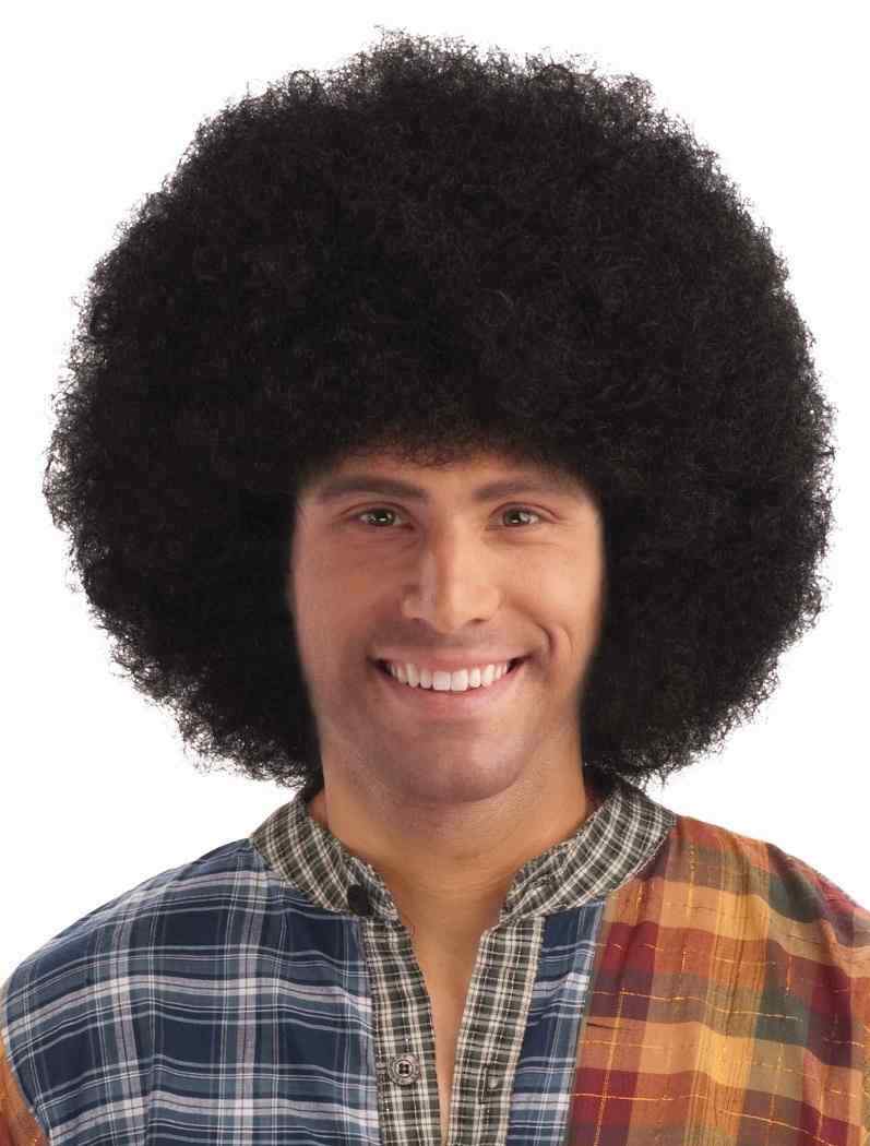 Deluxe Afro Wig 70's Disco Pimp Fancy Dress Halloween Costume Accessory 3 COLORS