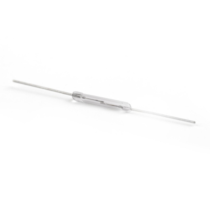 100pcs 10W Reed Switch Glass NO Low Voltage Current 2*14mm Normal Open