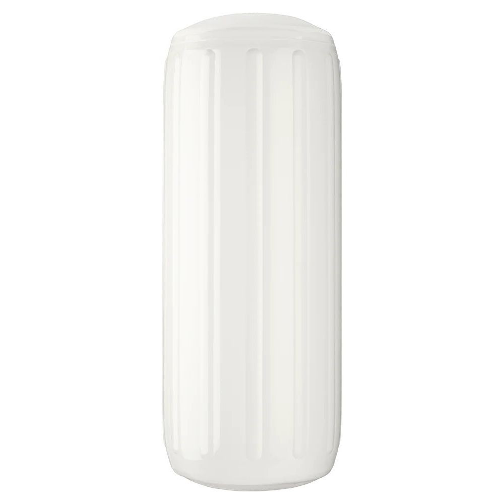 Polyform HTM-3 White Marine Ribbed Fender 10.5" Diam x 27" Tall 70-051-909
