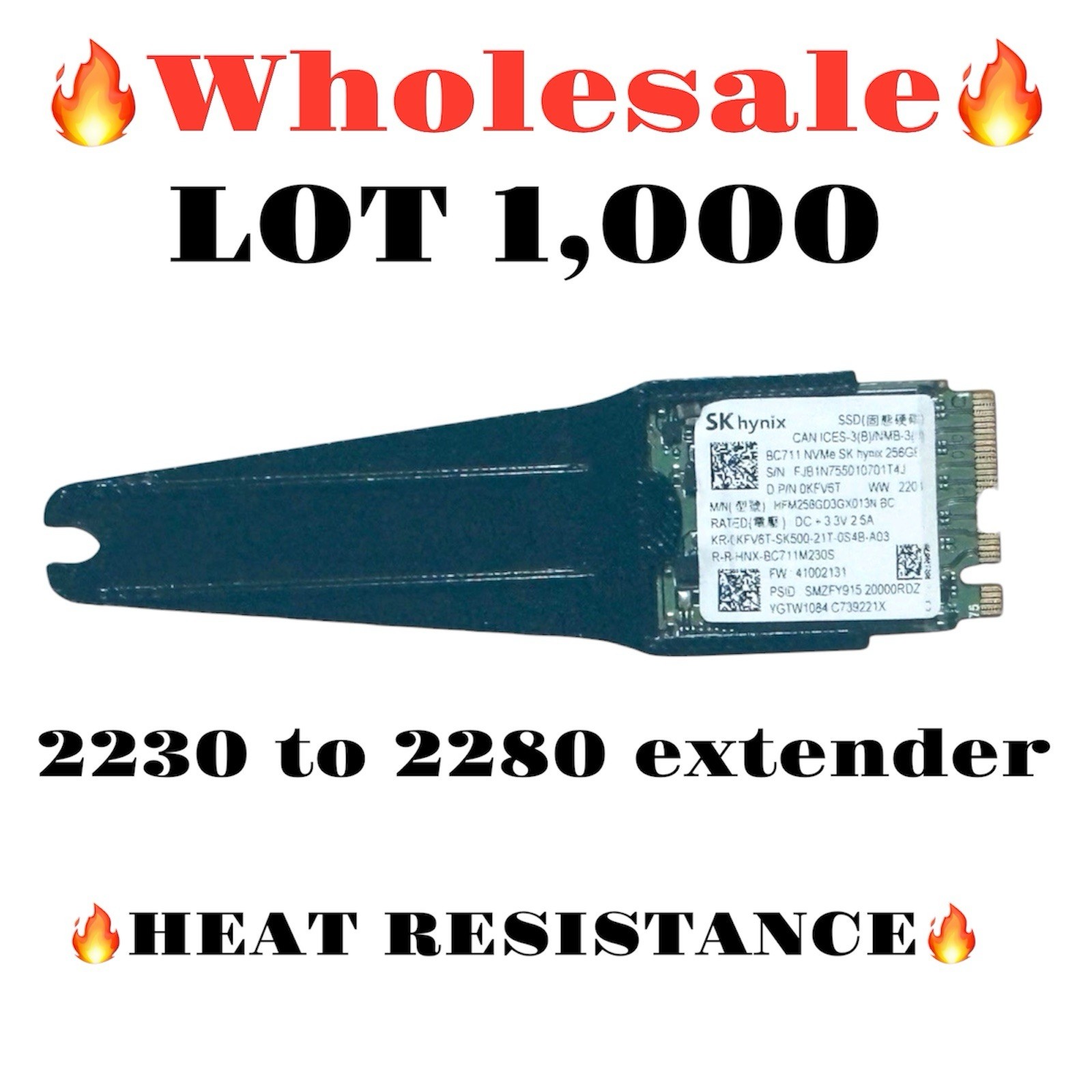 2230 to 2280 Adapter SSD Converter Extender LOT 1,000 PIECES
