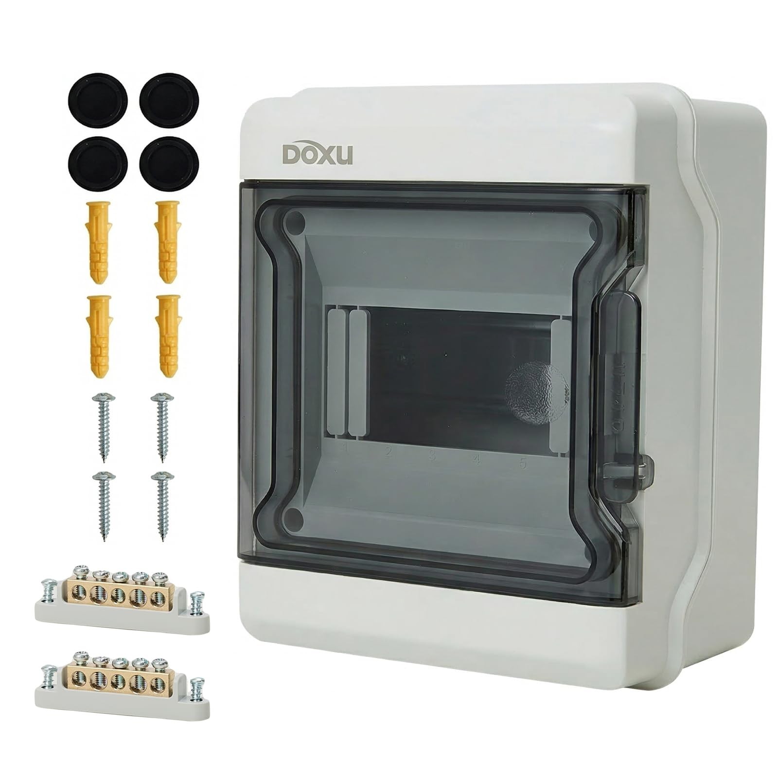 6 Way AT Waterproof Distribution Protection Box, IP66 Circuit Breaker Box, PC...