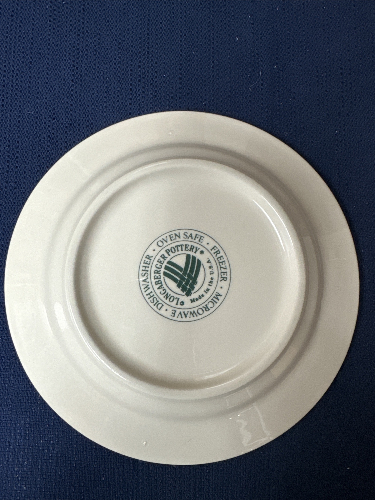 Longaberger Bread Plate - Heritage Green