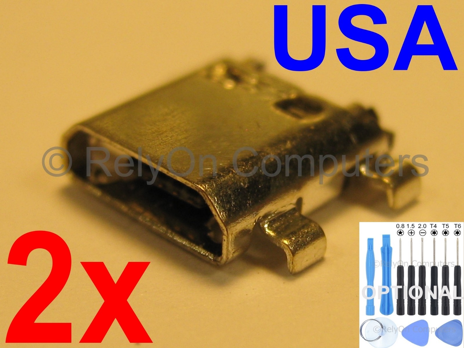 2x Lot Micro USB Charging Port Sync For Samsung Galaxy Grand Prime SM-G530AZ USA