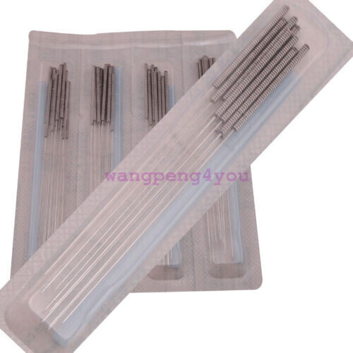 Acupuncture Single Spring Handle needles with guide tube 500 1000