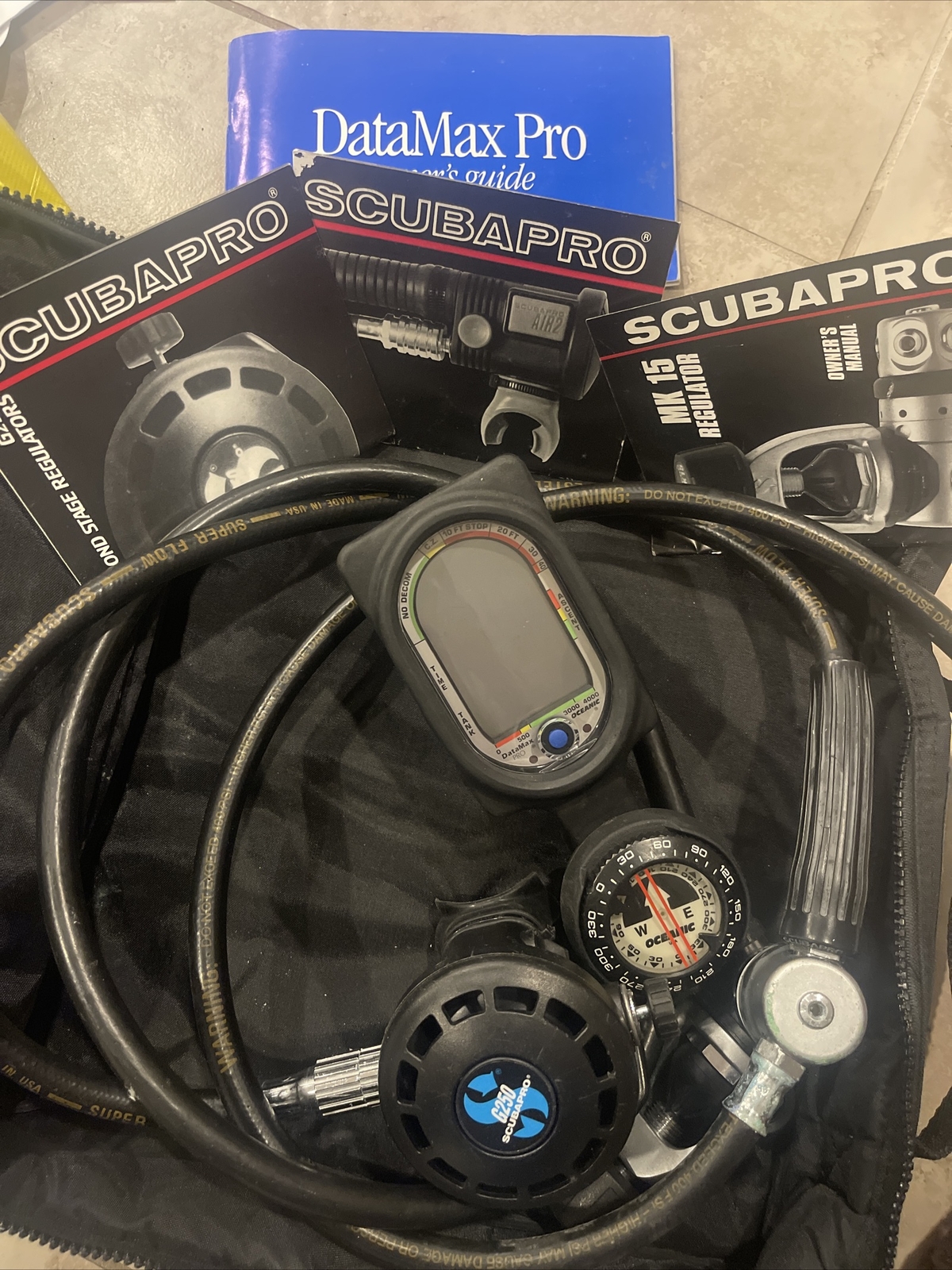 Scubapro Regulator MK15 2nd Stage G250 DataMax Pro oceanic Professional Diving