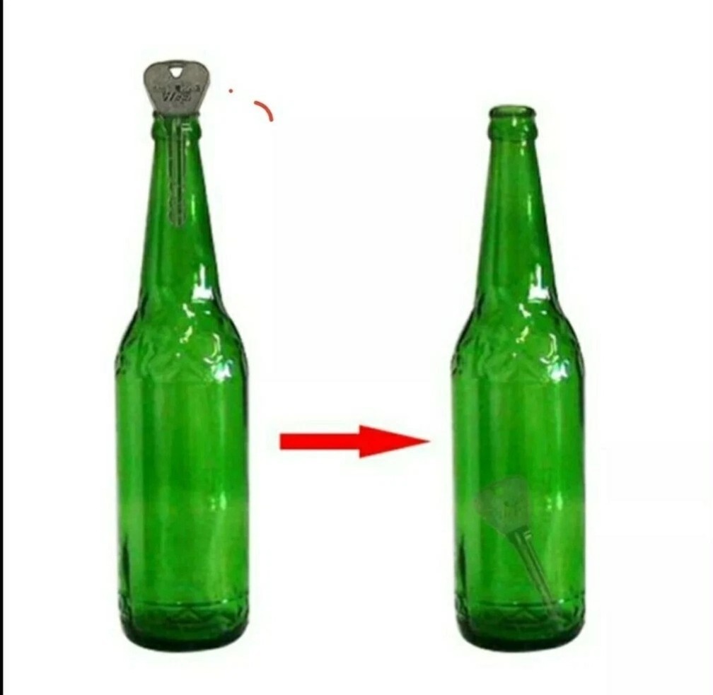 Magic Trick "Key In Bottle" Penetration Illusion Easy Tricks T5