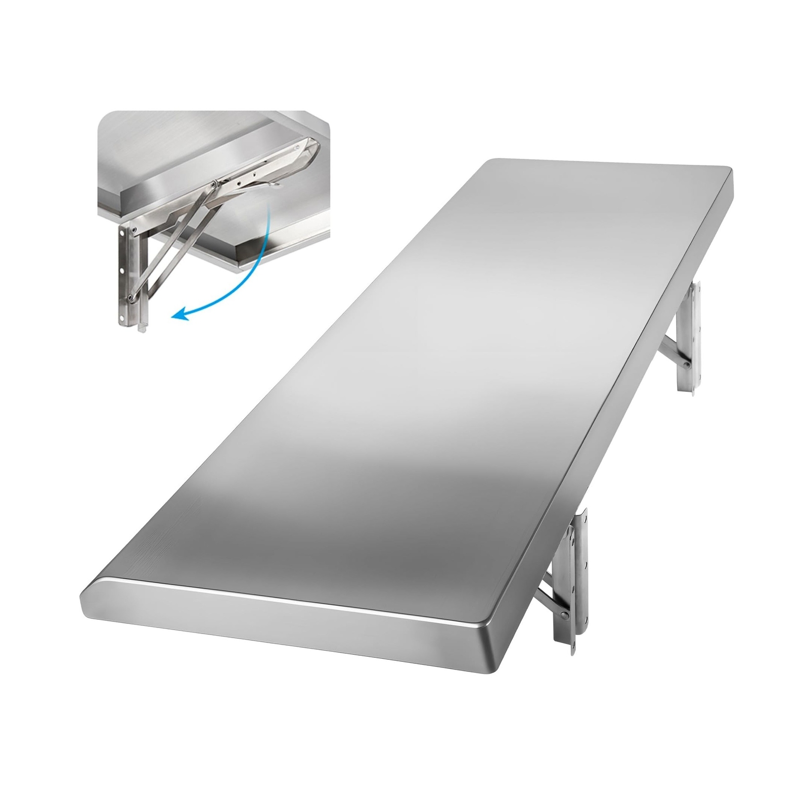 Concession Shelf 48” x 18”, Drop Down Concession Serving Window, Sta