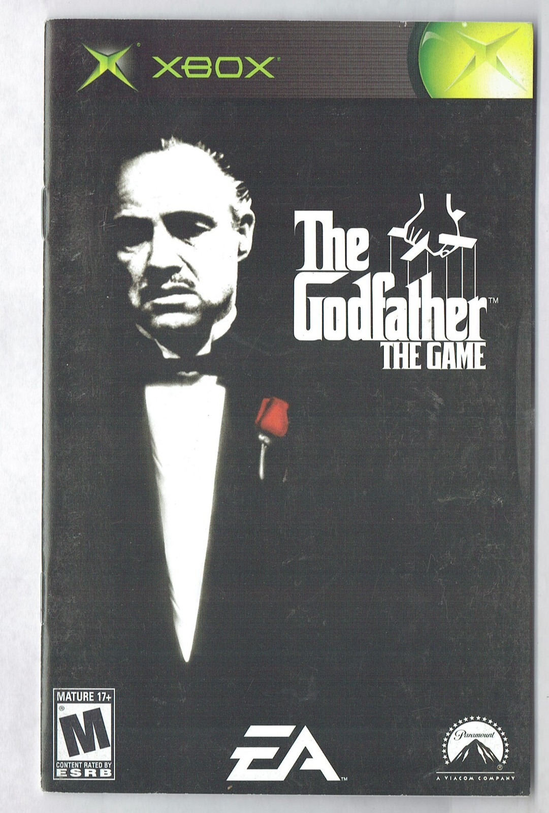 The Godfather Microsoft XBOX MANUAL Only