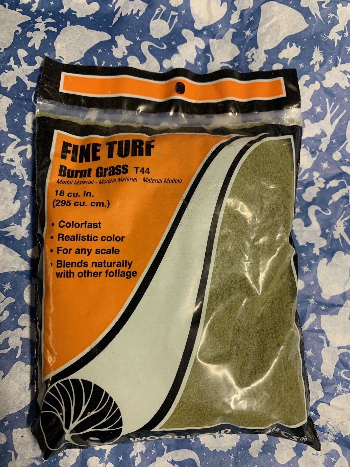 WOODLAND SCENICS FINE TURF BURNT GRASS BAG T44 FREE SHIPPING