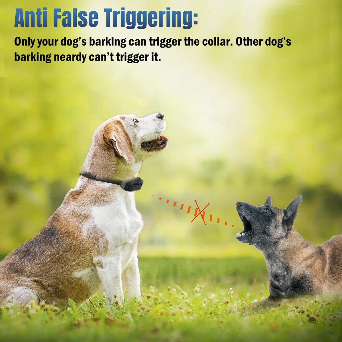 Automatic Anti Bark Barking Dog Shock Control Collar Device Large Medium Small