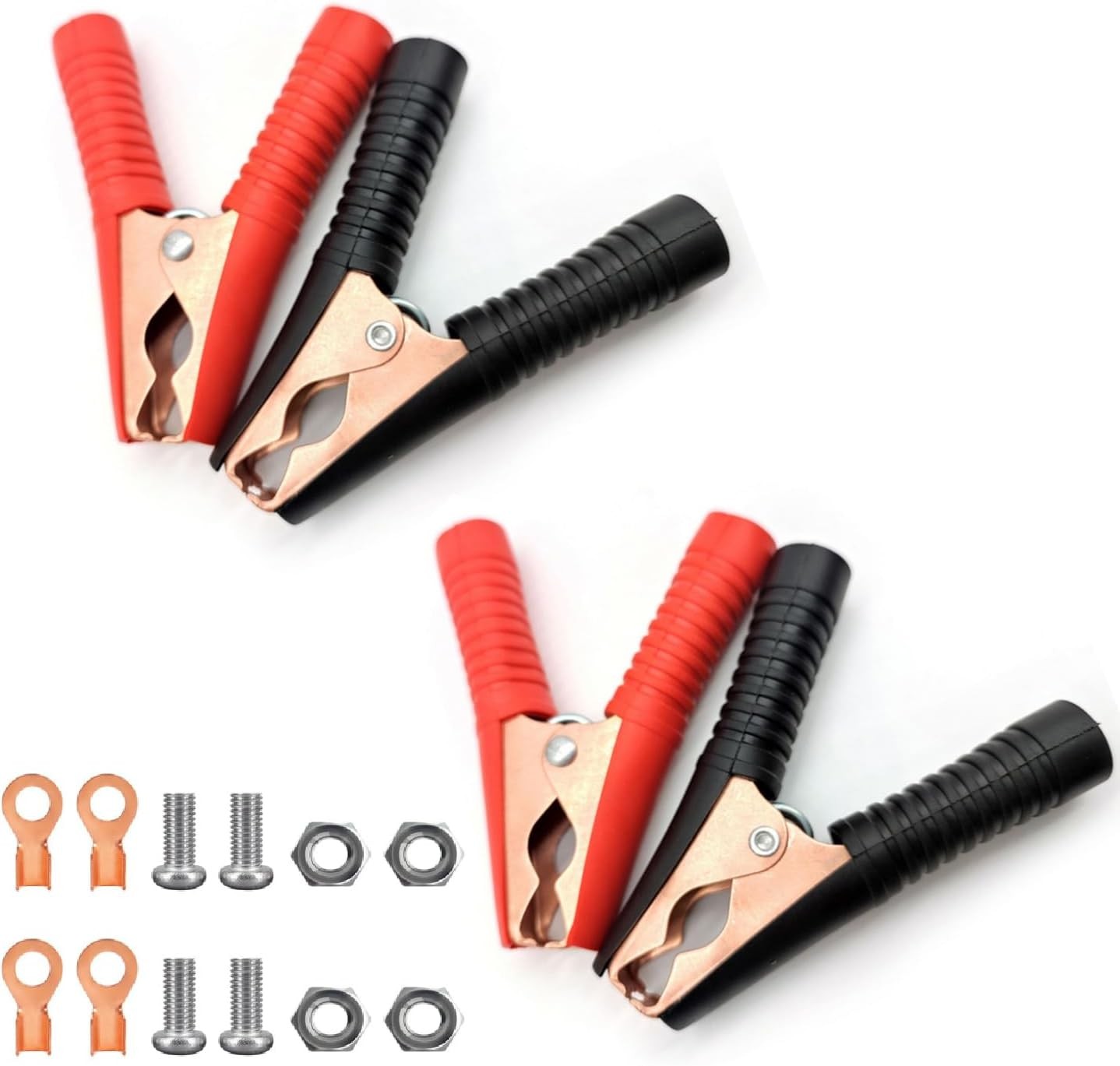4Pcs 100A Insulated Alligator Clips Durable Heavy Duty Alligator Clip Clamps Cro
