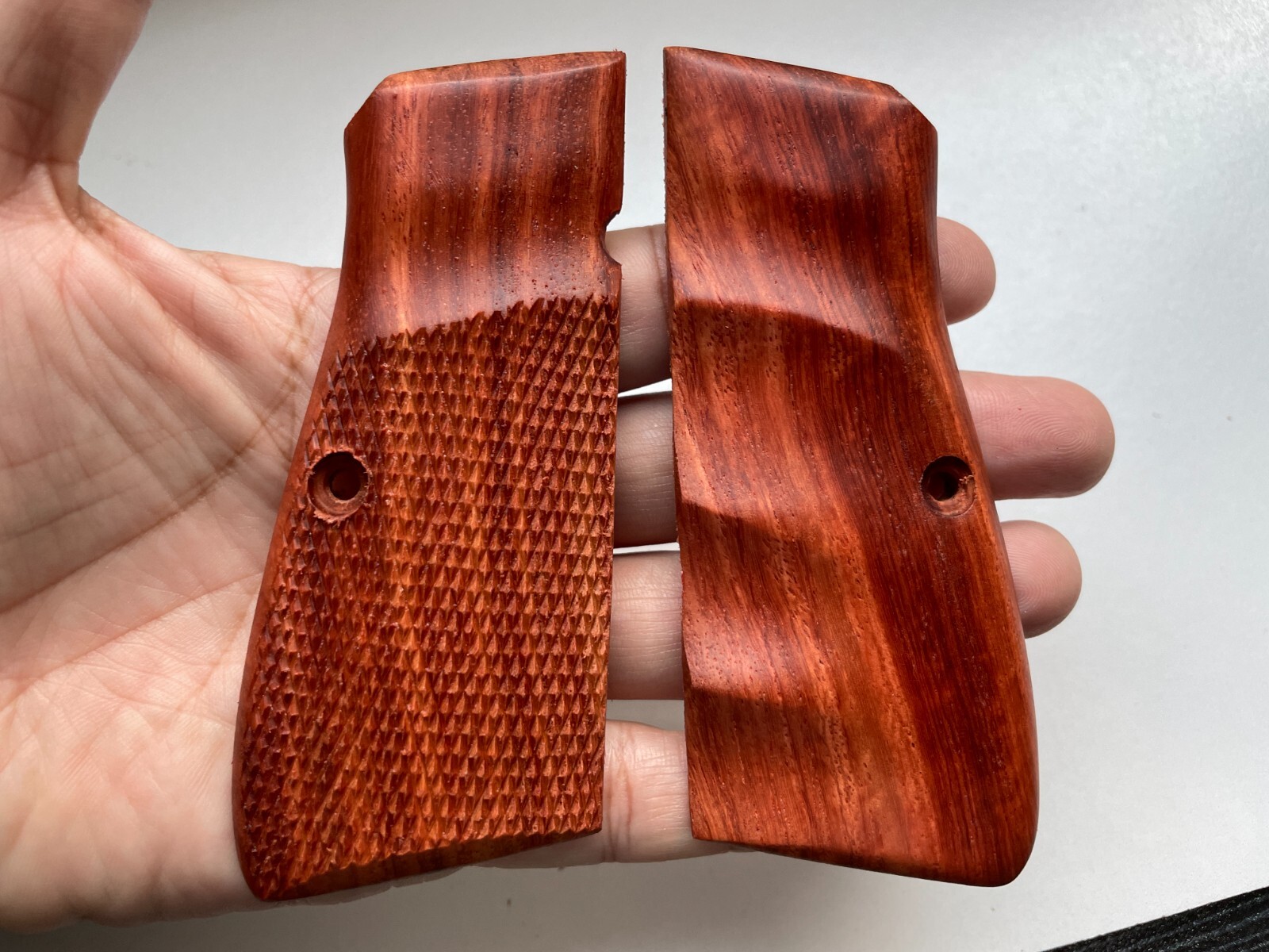 New Wood Grip For grips for browning high power checkered on Praduk wood