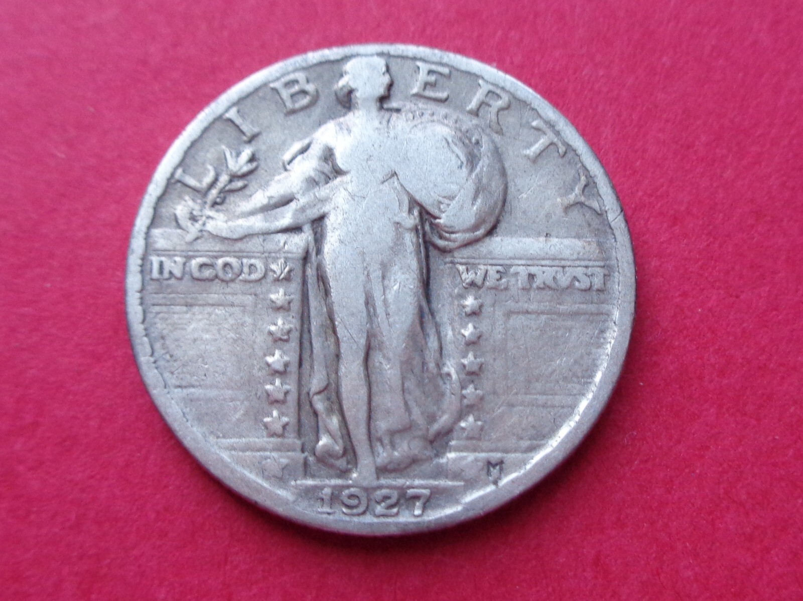 1927  SHARP STRIKE STANDING LIBERTY QUARTER
