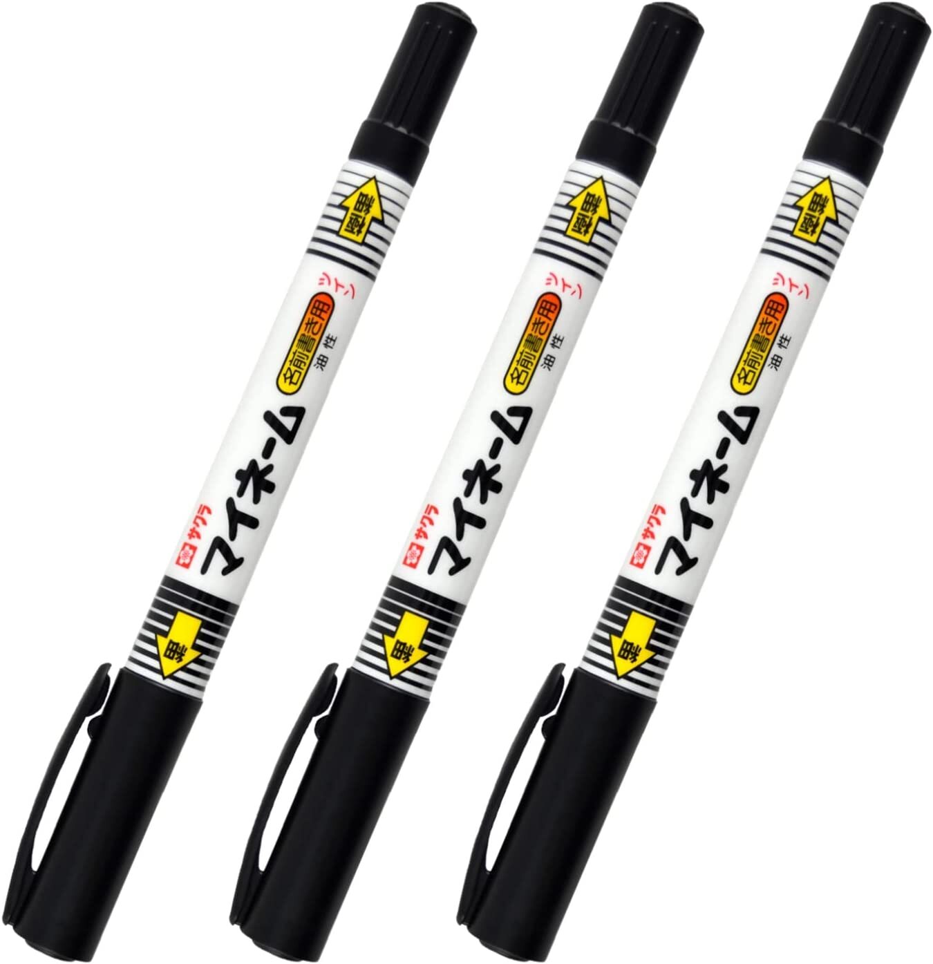 Sakura Crepass Name Pen Oil-based Me Name Twin Black 3 YKT3-P