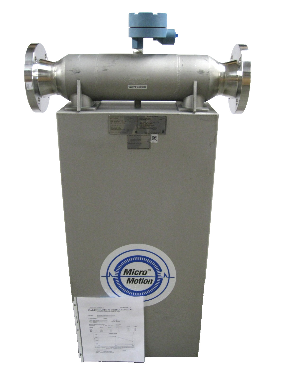 Micro Motion DS300 S155SC Mass Flow Sensor 3" 150# Flanges CALIBRATED K