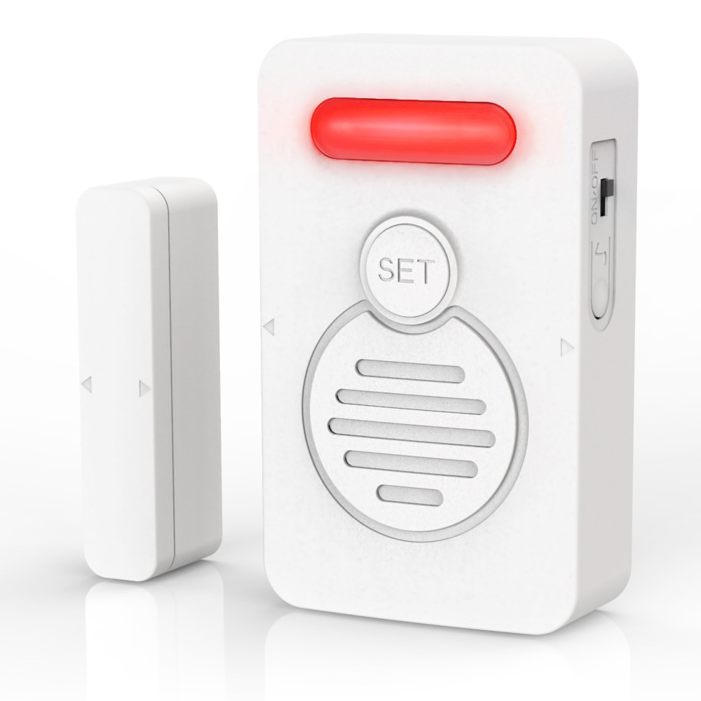 Refrigerator Alarm Wireless Doorbell Sensor 3-Level Volume Voice Window Alert ×4