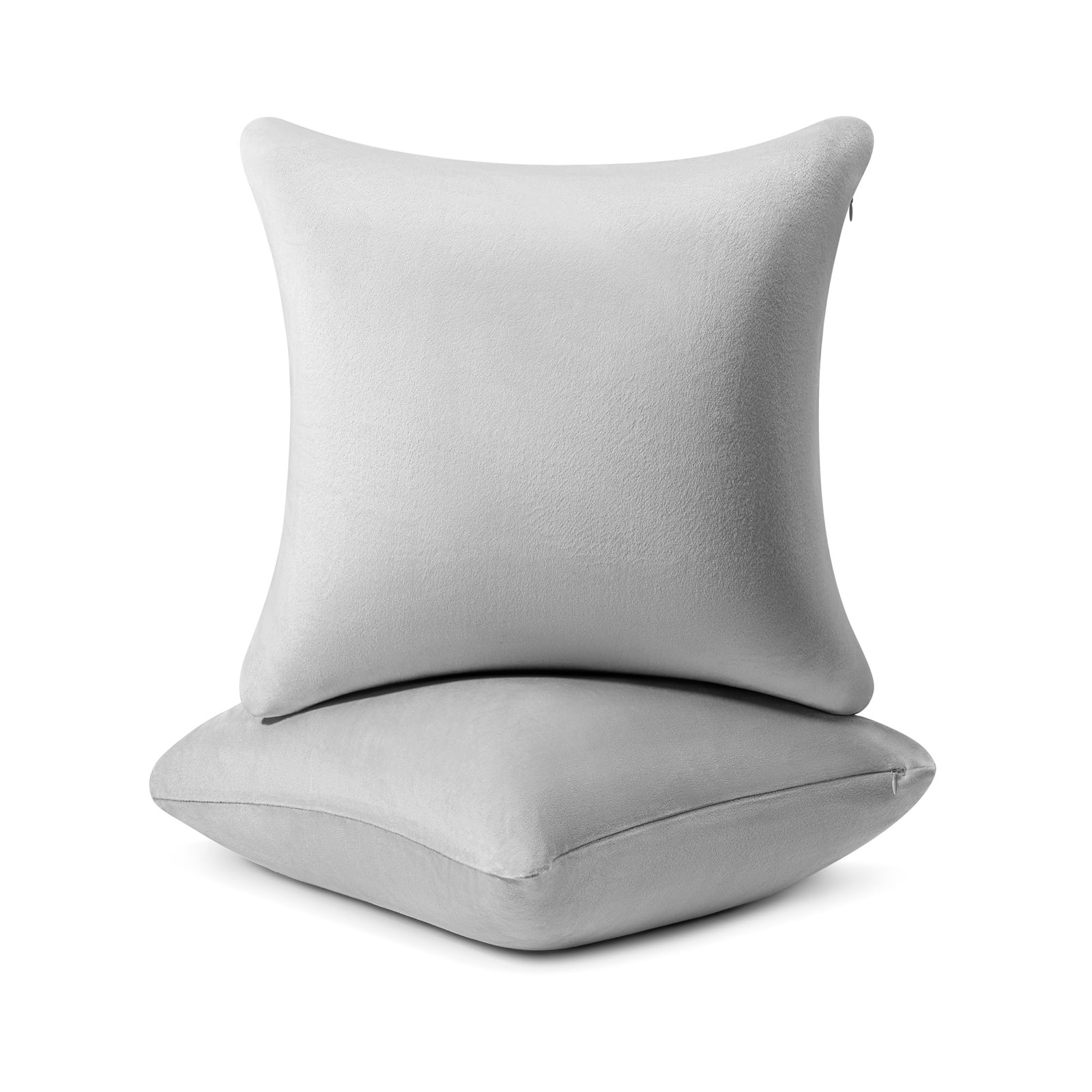 18 ×18 Pillow Insert (Pack of 2) Memory Foam Throw Pillow Insert Sham Square ...