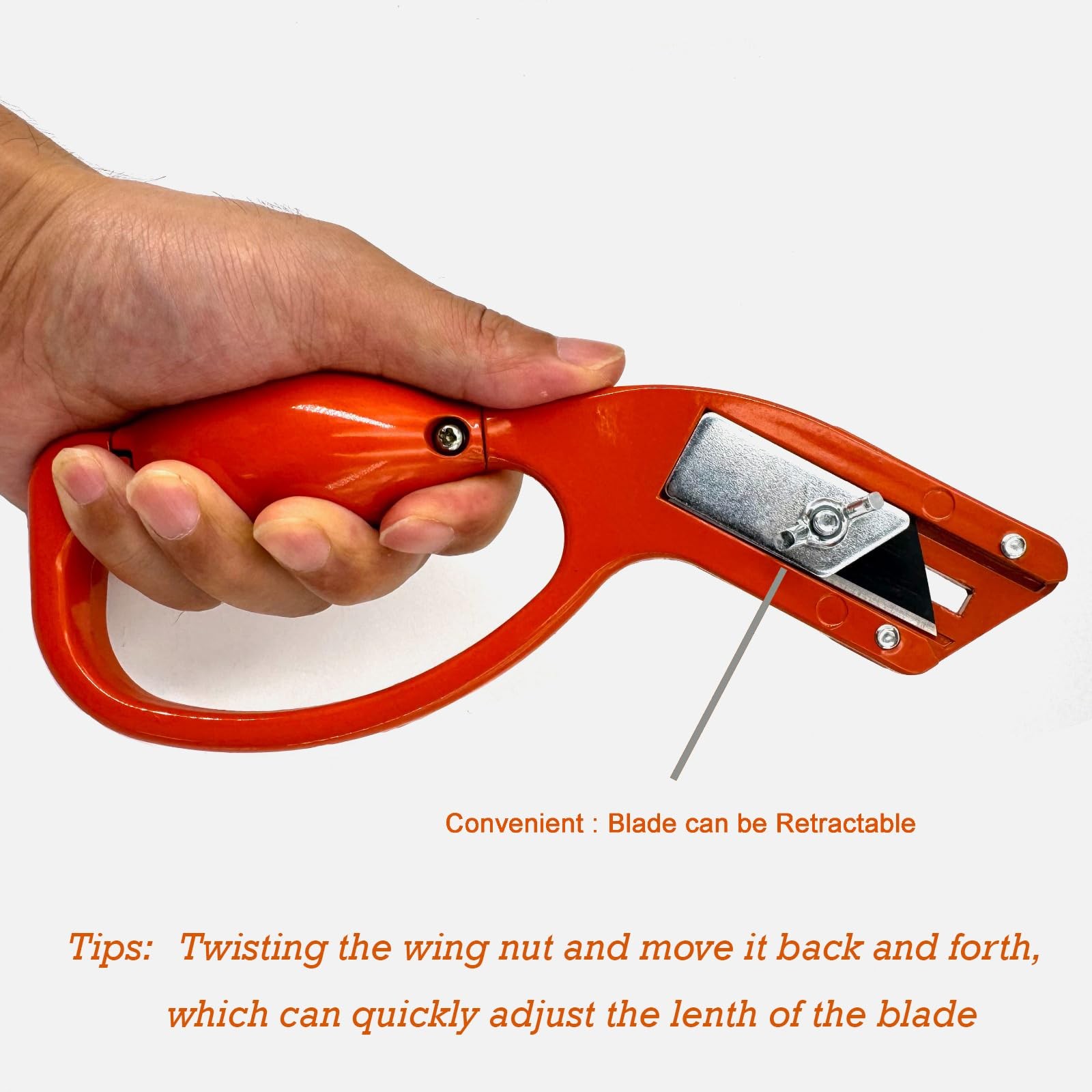 19537 Angle Utility Knife Secure Locking & Integrated Blade Storage Roofing Knif