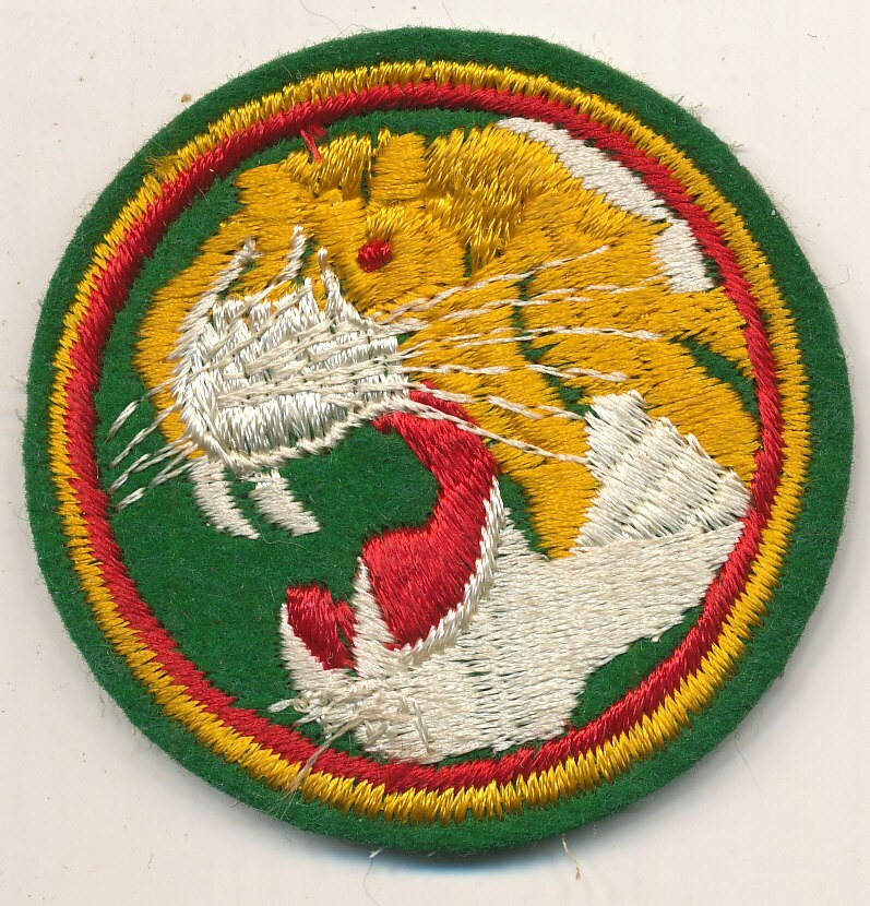 Tiger Division patch Republic of Korea Army early Vietnam era wool felt color