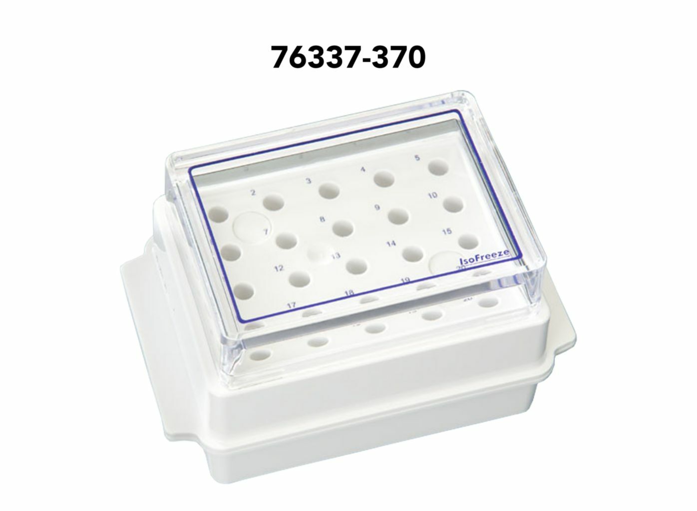 VWR 76337-370 Benchtop Cryogenic Chiller Racks Tubes 20×1.5/2.0 ml, 20×0.5 ml