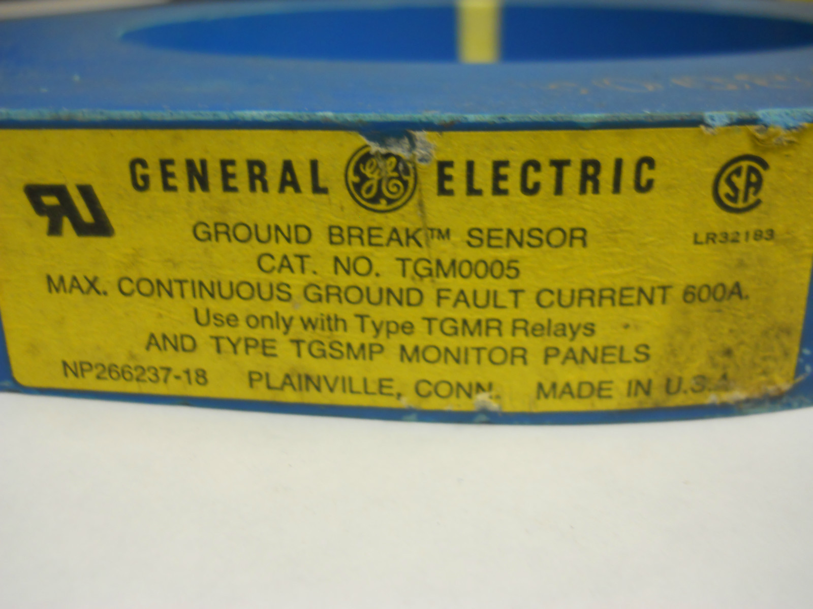 GENERAL ELECTRIC TGM0005 MINE DUTY GROUND BREAK SENSOR, 5" WINDOW