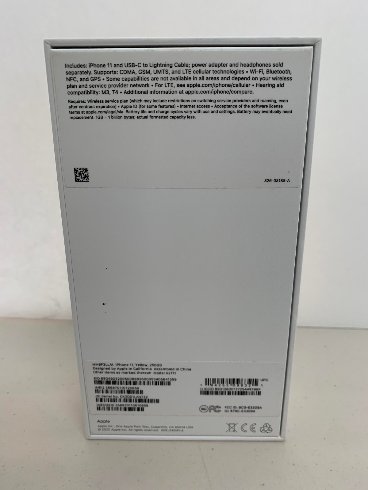 Iphone 11 Yellow Empty Box