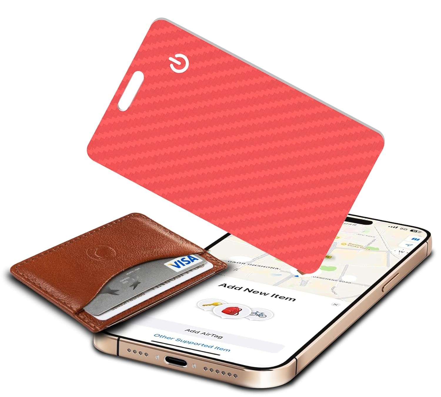 Slim Rechargeable Bluetooth Smart Wallet Tracker Item Locator Card Device Finder