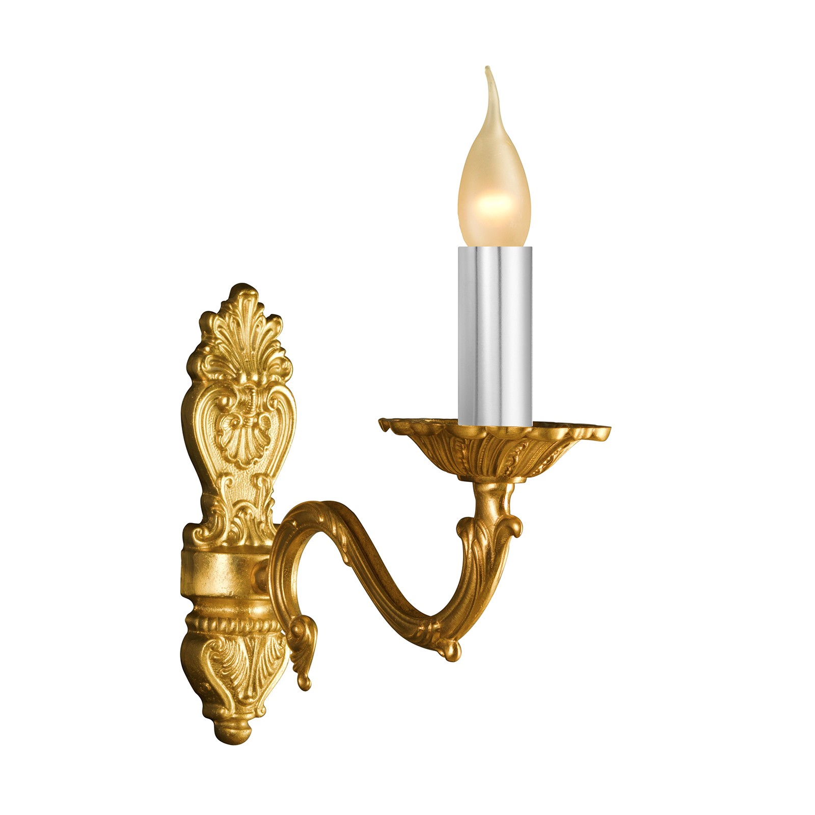 Candle Socket Covers, 3.1 Inch Base Holder, Silver Tone 12 Pcs