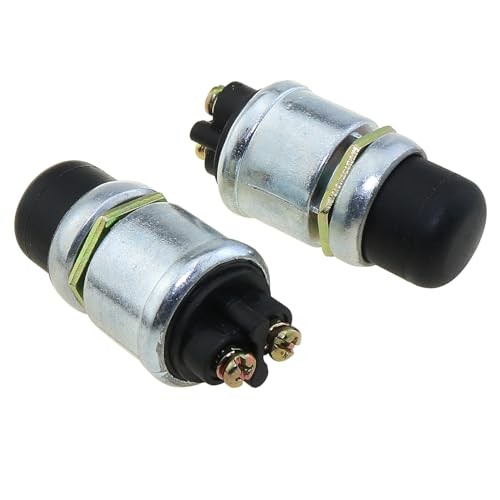Engine Start Push Button Switch, 4Pcs 12V 50A Momentary Starter Switch for Car