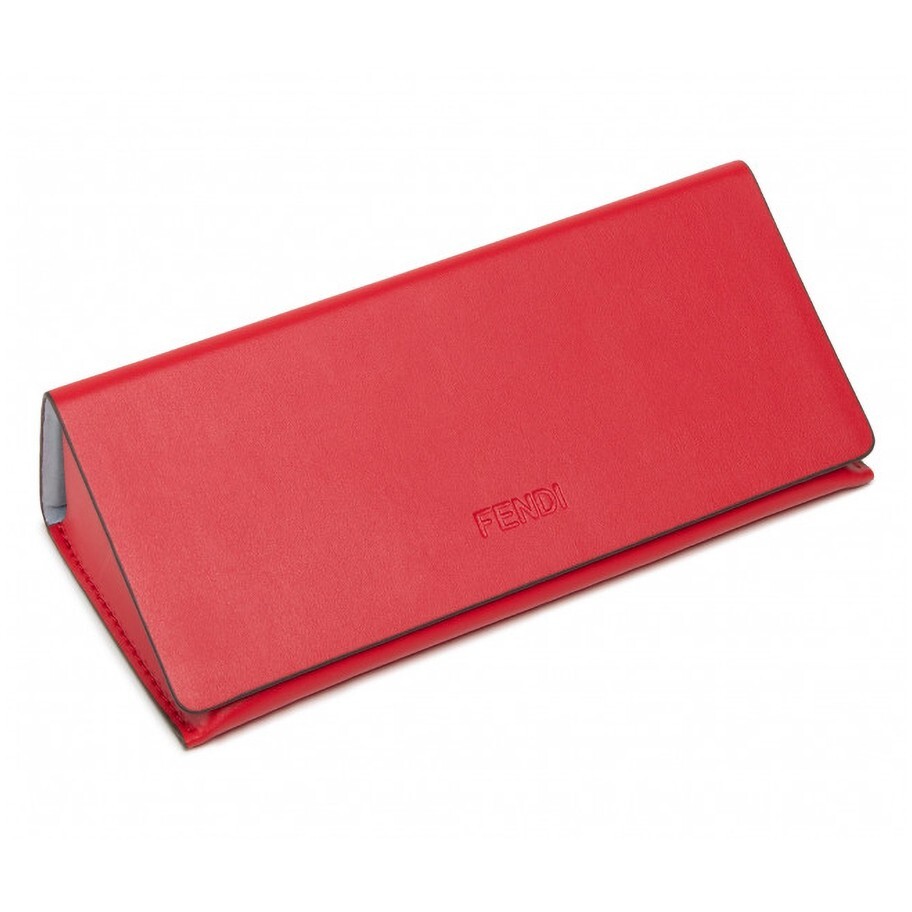 Fendi Sunglasses Eyeglasses Medium Hard Leather Case w/ Cloth & GiftBOX - Red
