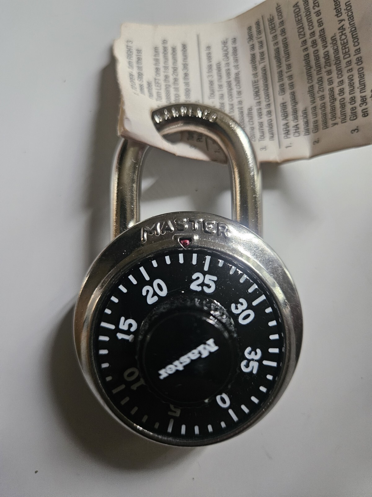 *PACKS OF 2* MasterLock Combination Padlocks H-2061 key override sold seperate