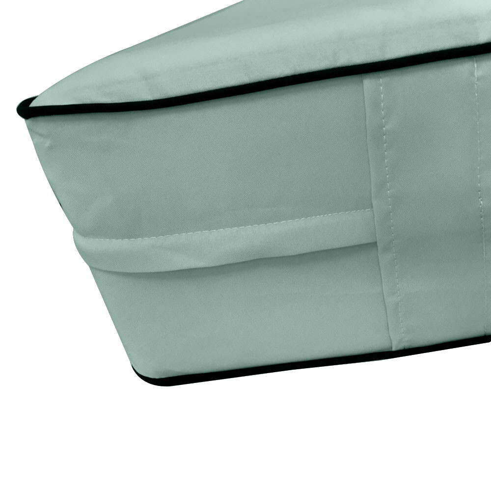 SLIPCOVER ONLY S5 Daybed Mattress Bolster Cover Contrast Pipe Trim Twin-XL AD002