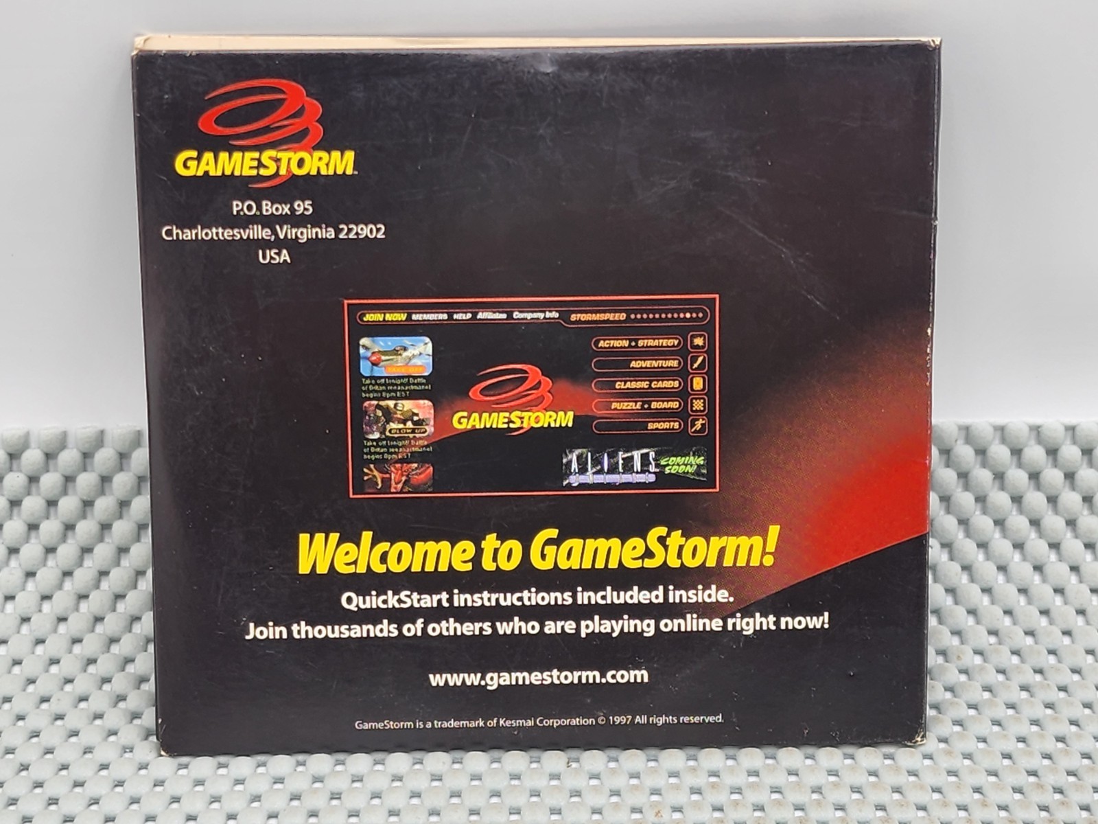 Vintage 1997 GameStorm Online Multiplayer PC Game Disc CD-ROM