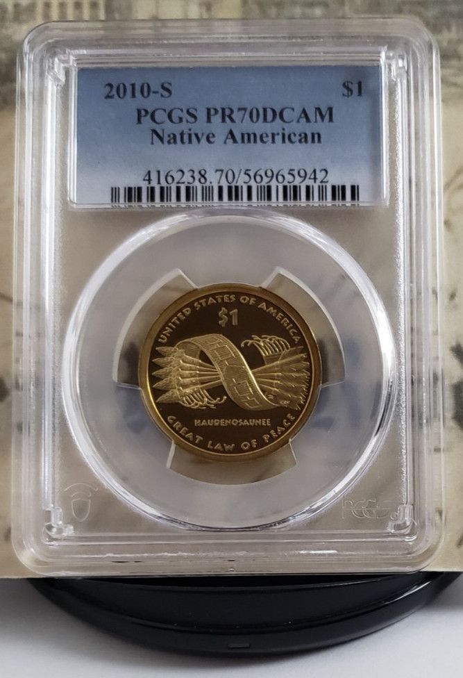2010-S Native American Dollar - Great Law of Peace - PCGS PR70DCAM - Tops! 5942