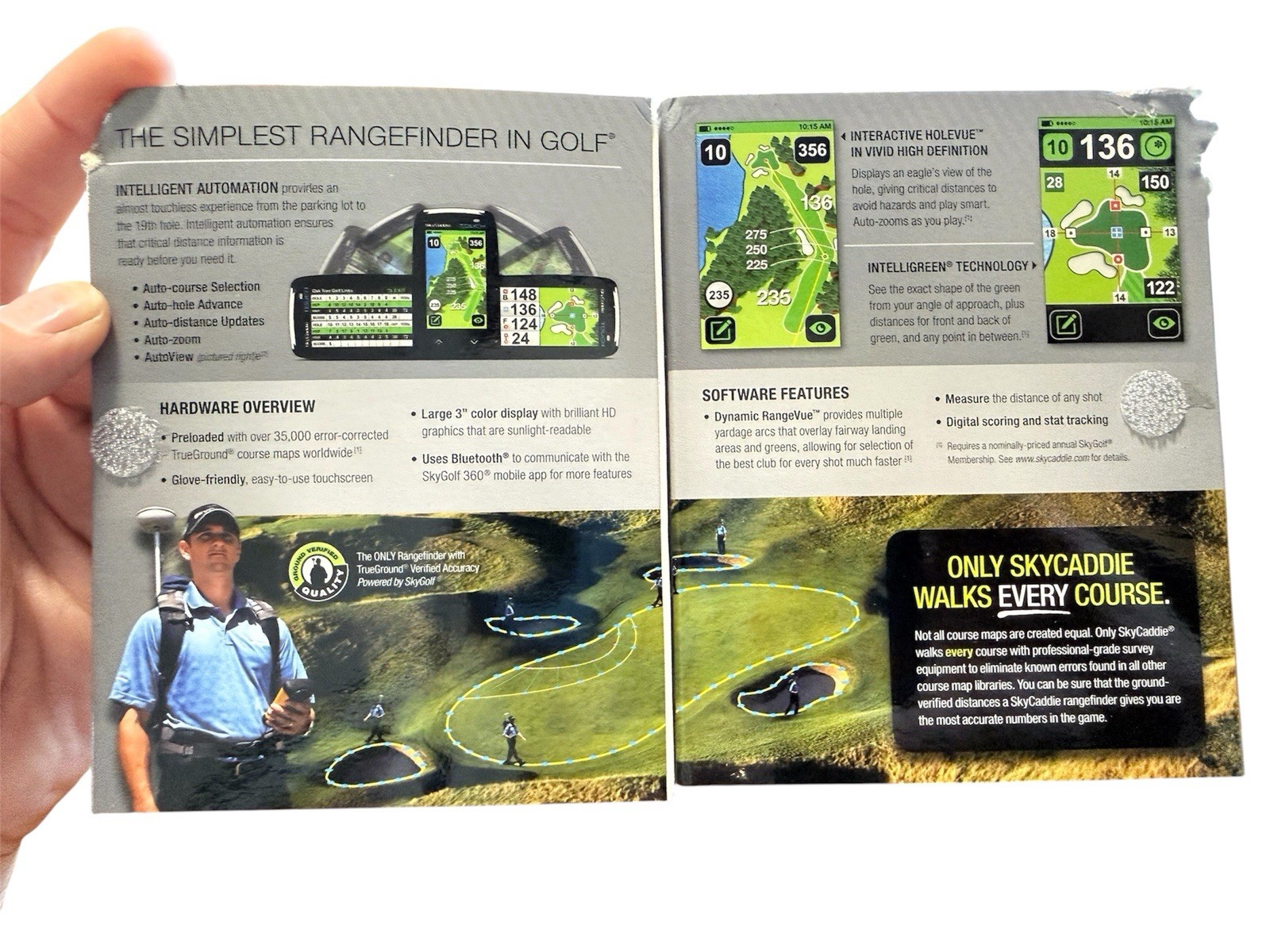 SkyCaddie TOUCH Golf GPS Rangefinder with Accessories – Previously Activated