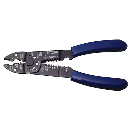 Zoro Select 24C969 Crimping Tool, 6 Way, 8 1/4 In, 24C969