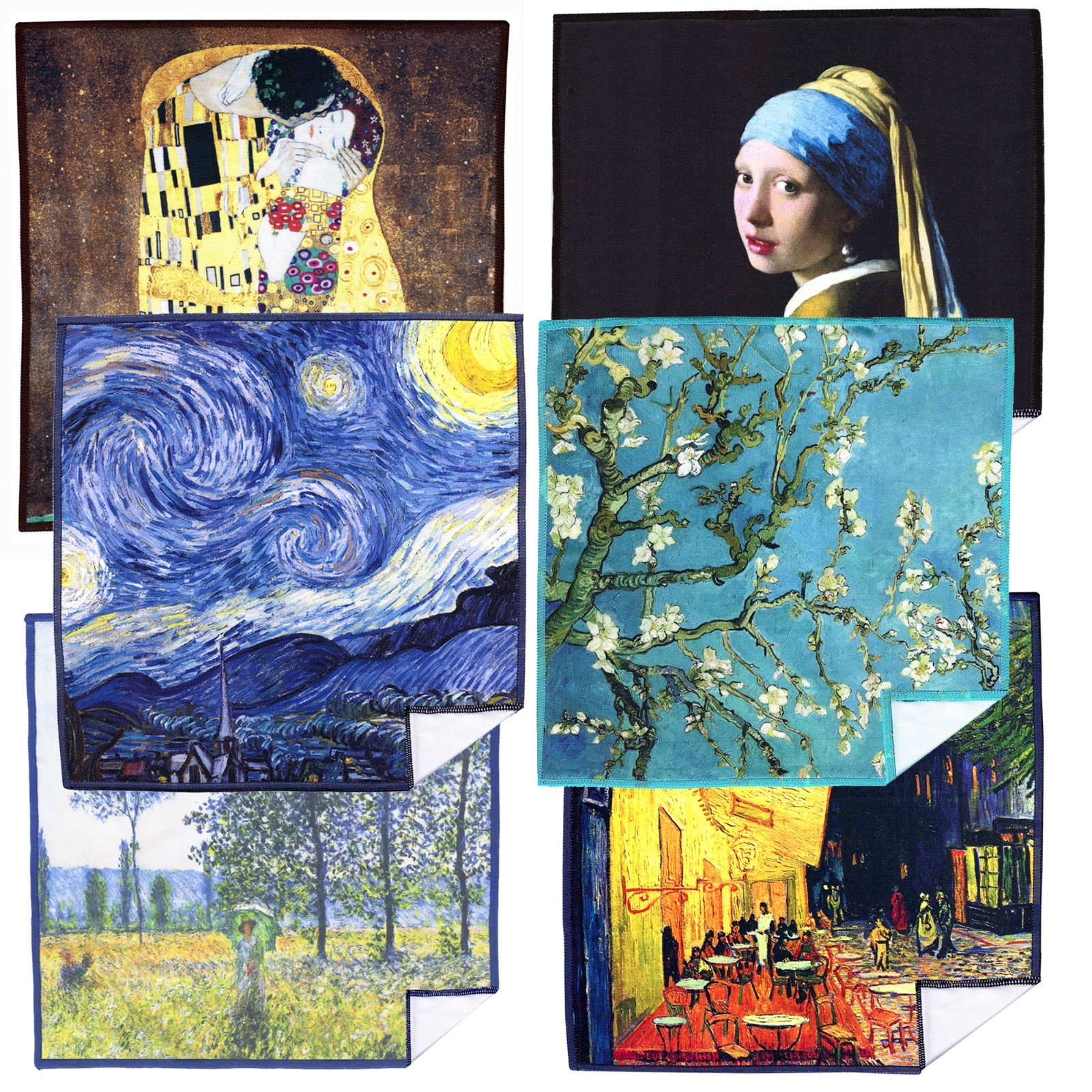 LARGE [6 Pack] World Best Classic Art Collection-Lens Cleaning Cloth(Microfiber)