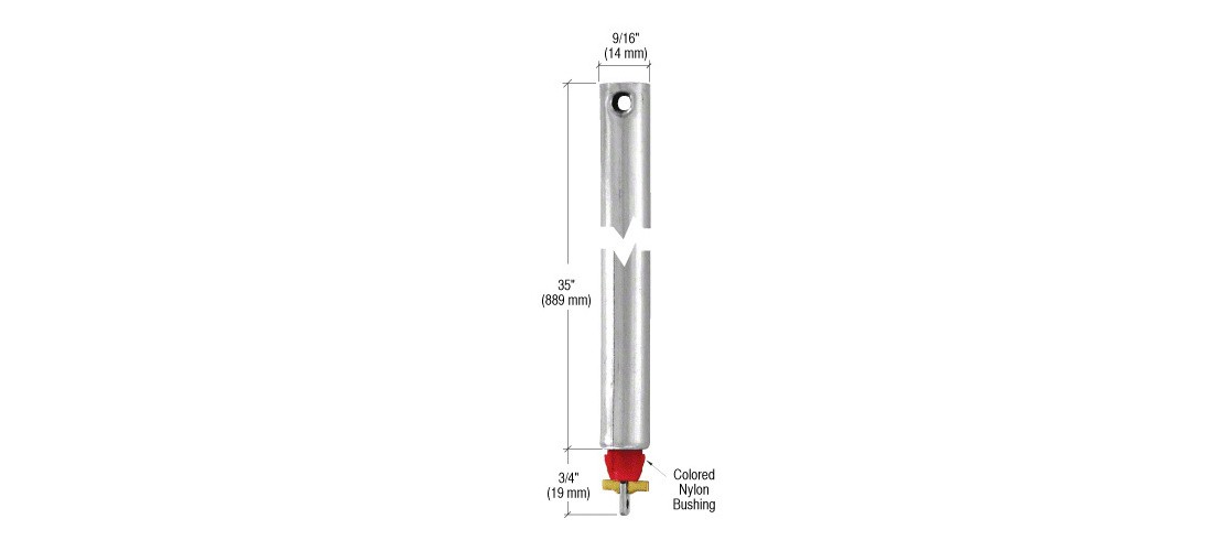 CRL FJ3520 35" Tubular Spiral Non-Tilt Window Balance Red Bushing