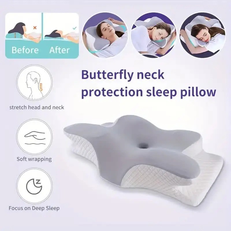 Cervical Pillow For Neck Pain Relief, Orthopedic Neck Support Pillow for Side