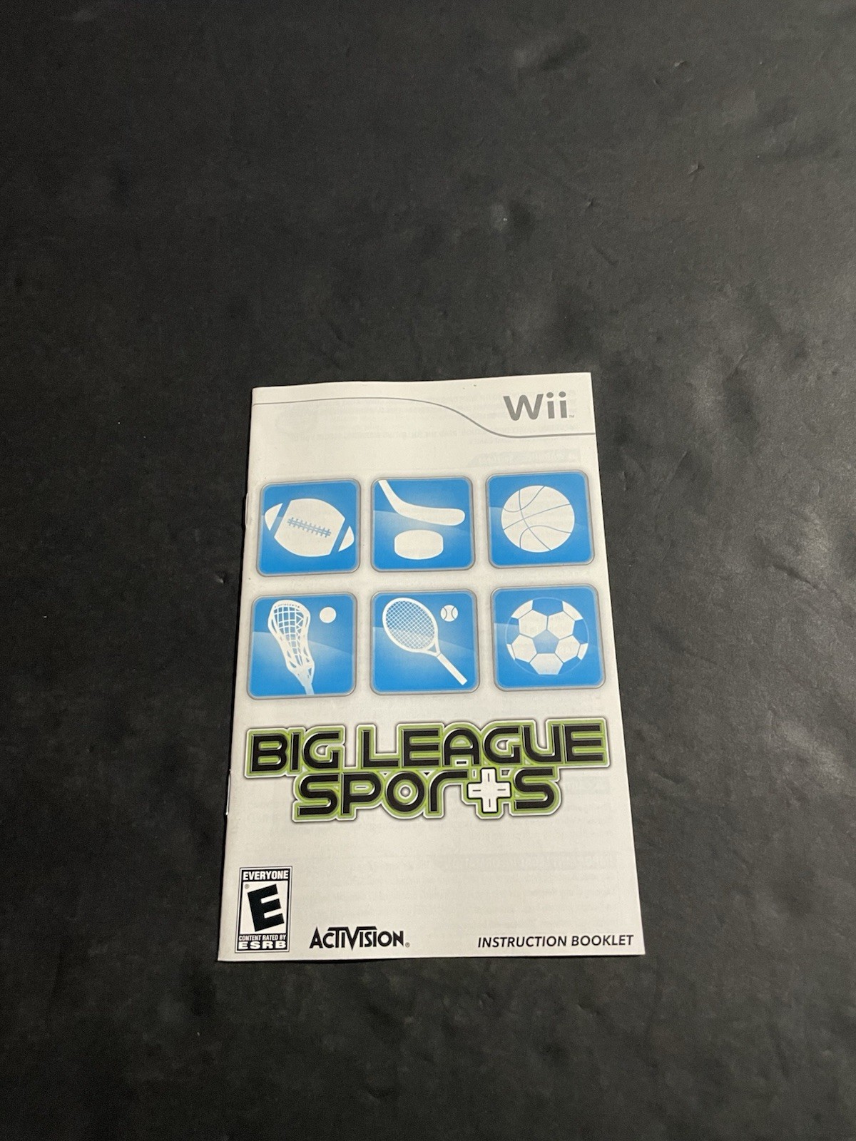 big league sports wii Manual only