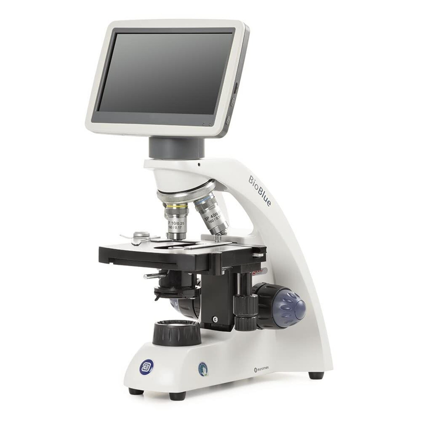 BioBlue Compound Microscope 7in LCD Screen and SMP 4/10/S40 Objectives