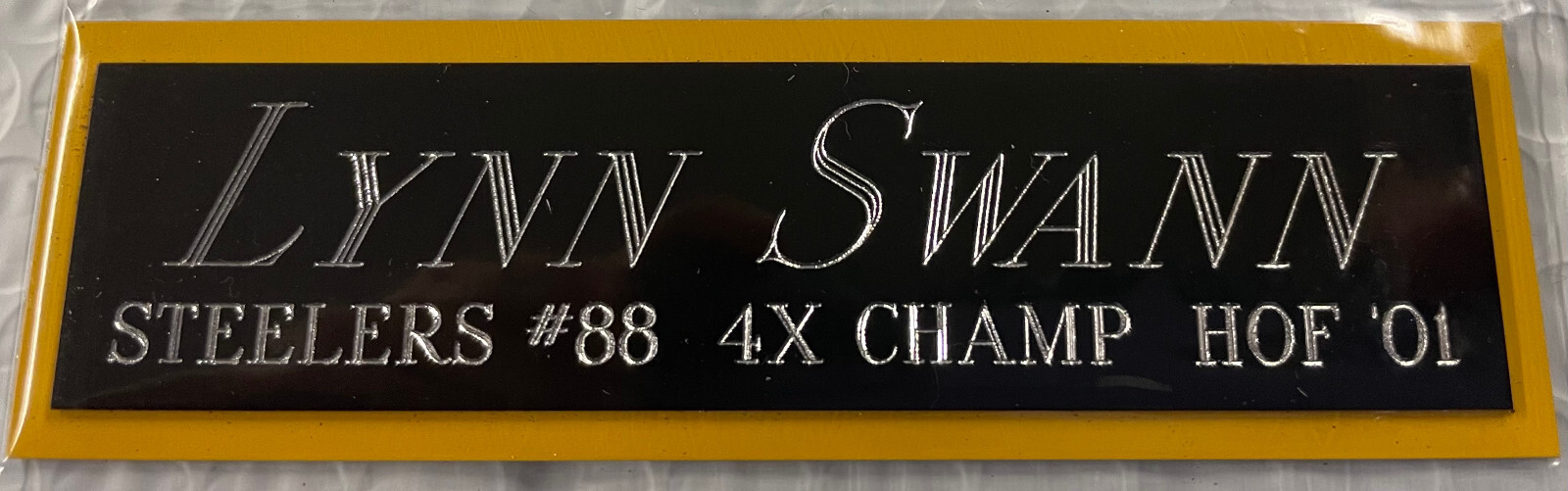 LYNN SWANN STEELERS NAMEPLATE FO AUTOGRAPHED Signed Football HELMET JERSEY PHOTO