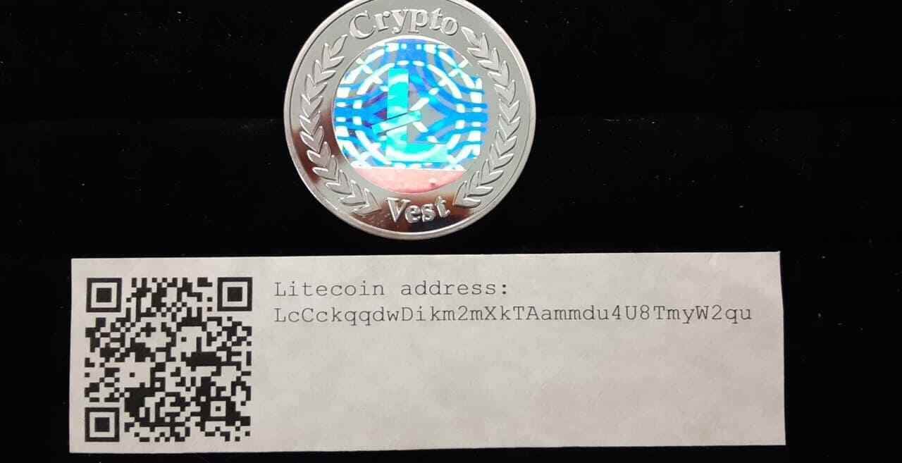 2013 CryptoVest Litecoin Wallet "Zinodaur"  Unfunded Wallet  Like Casascius