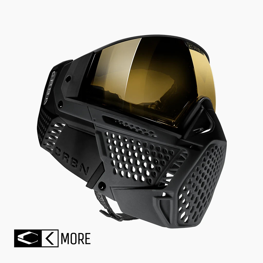 NEW CARBON CRBN ZERO SLD COAL PAINTBALL AIRSOFT GOGGLE MASK - MORE COVERAGE