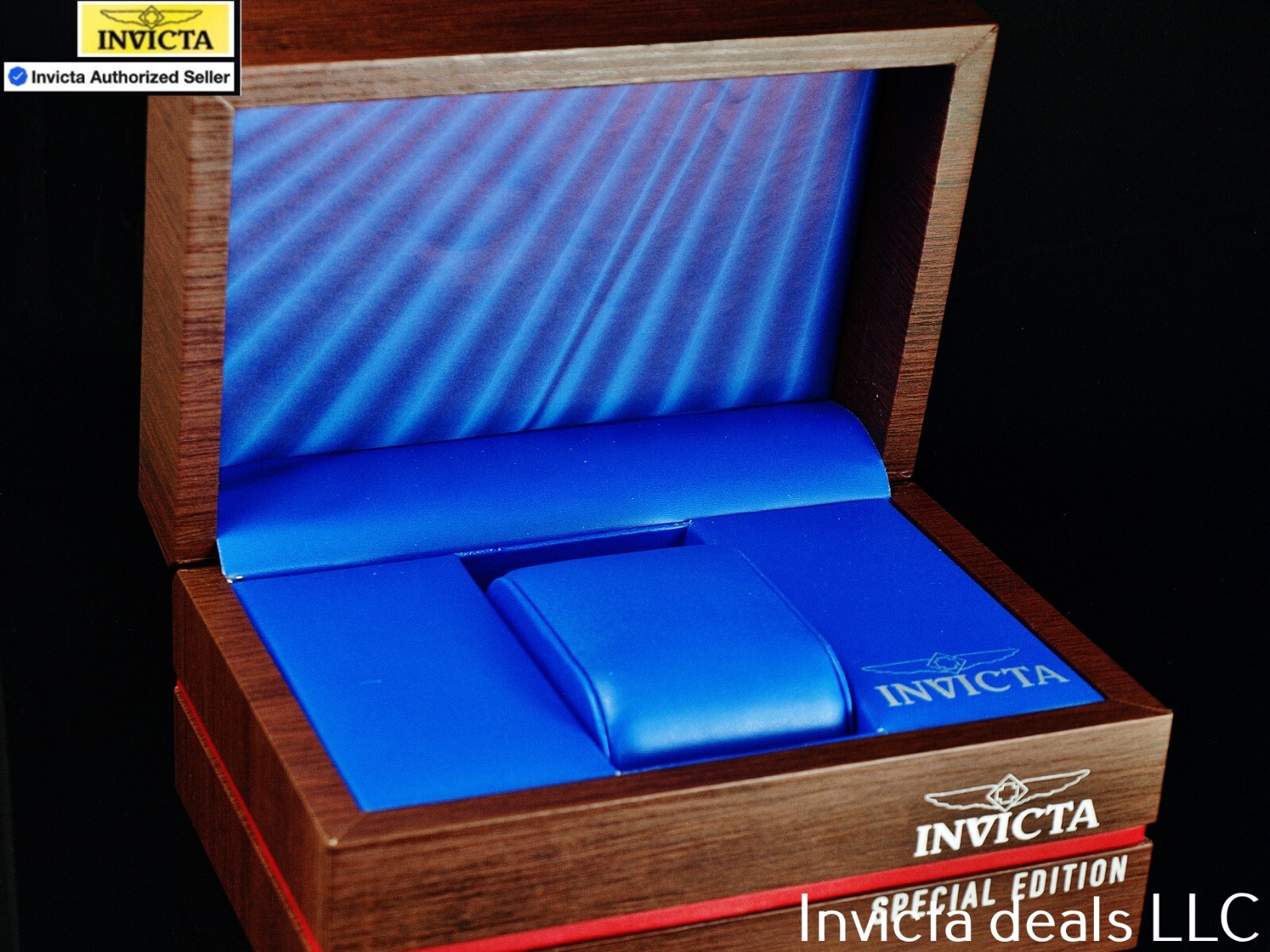 Rare New Invicta Special Edition Wood Watch Box Case