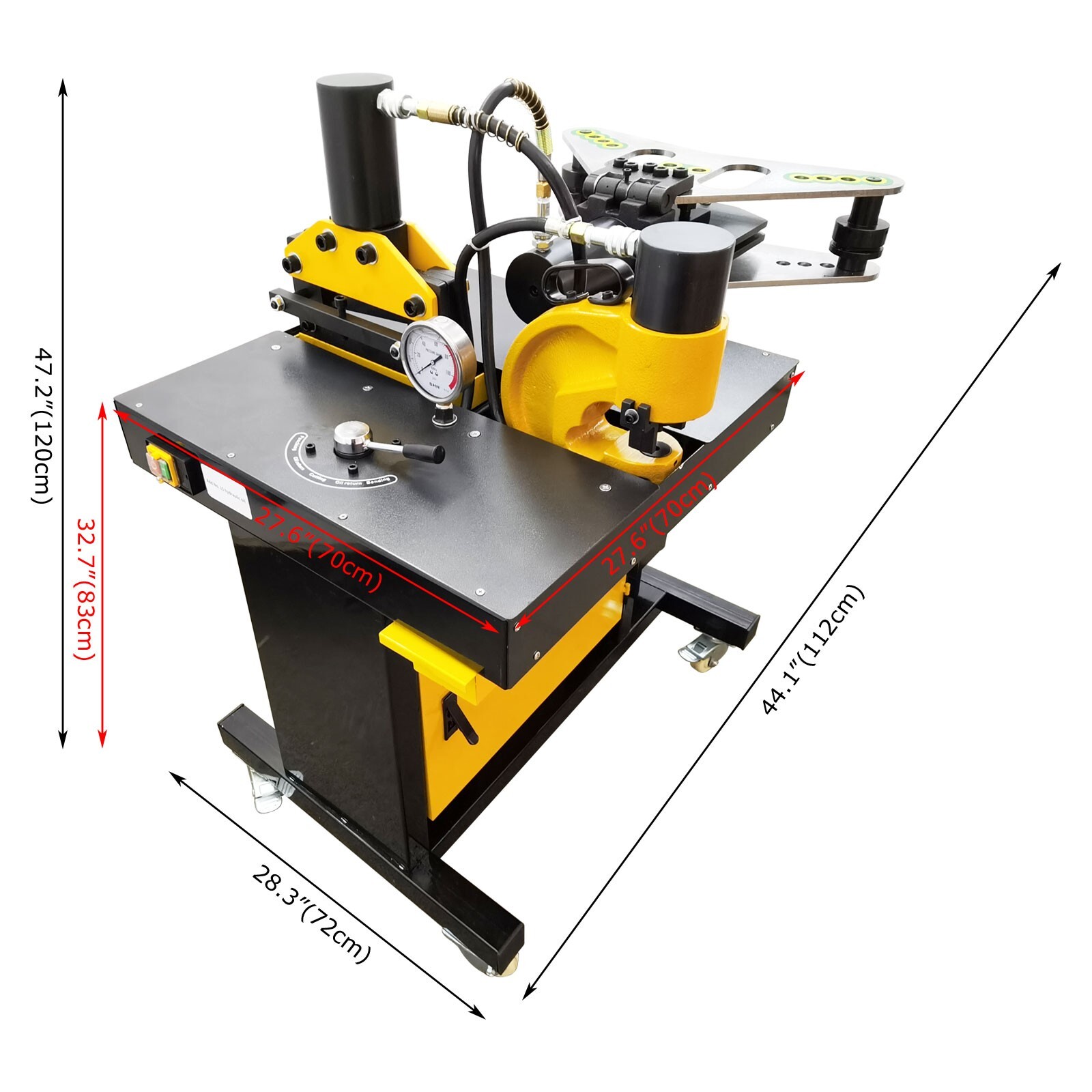 5 in 1 Bus Processing Machine Multi-functional Puncher Cutting Punching Bending