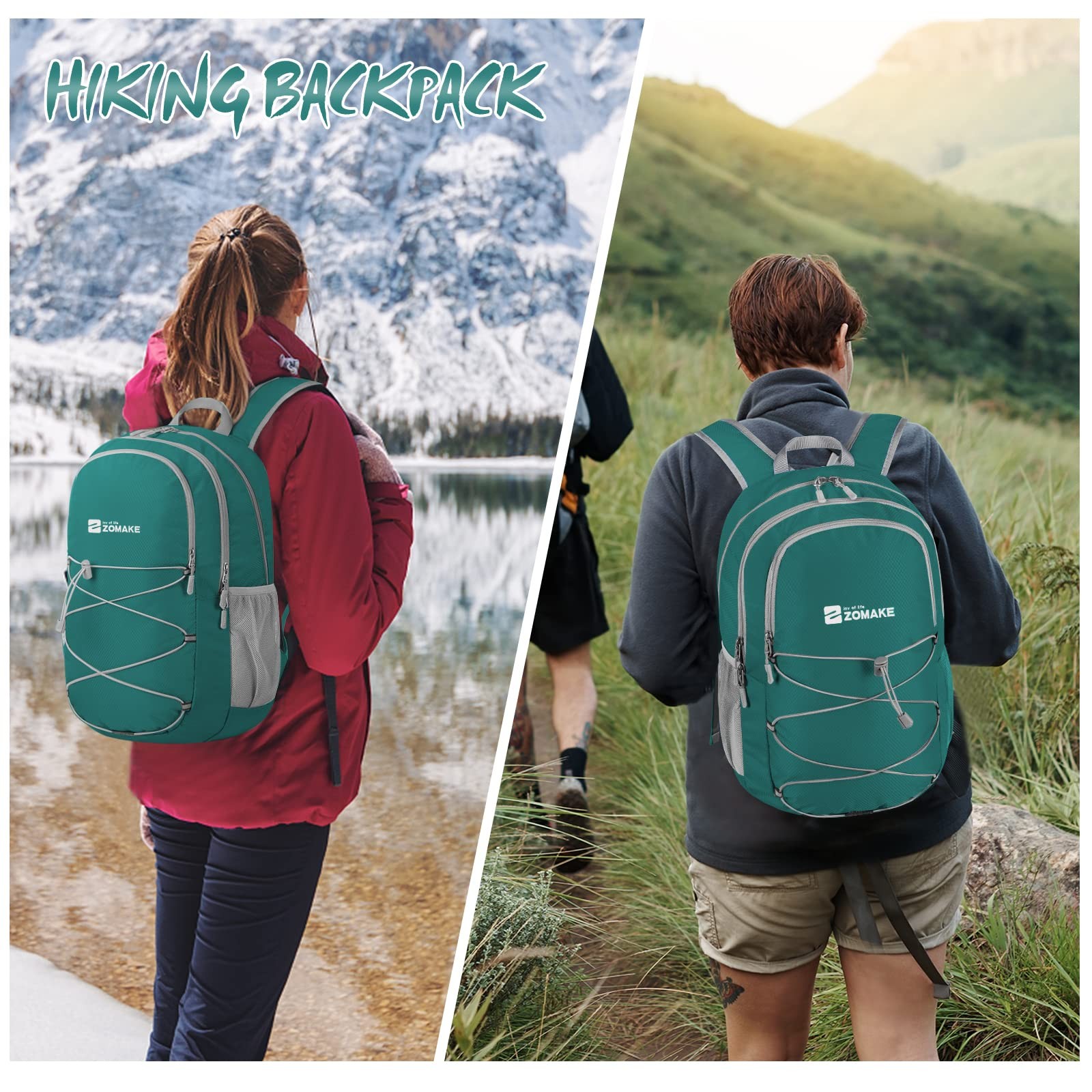 Lightweight Packable Backpack 28L Foldable Backpacks Water Resistant Collapsi...