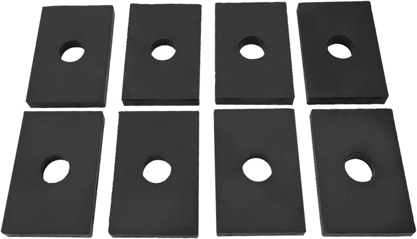 Bed Mount Pad Kit, 8pcs Rubber Bed Mount Shock Absorber Compatible with Chevy/wi